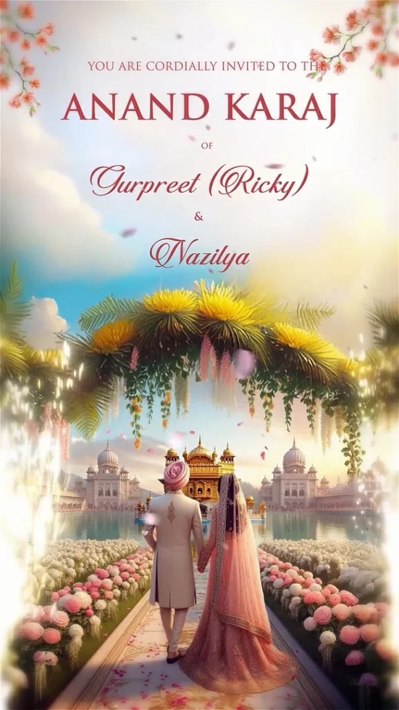 Anand Karaj Invitation | Sikh Wedding | Animated Video