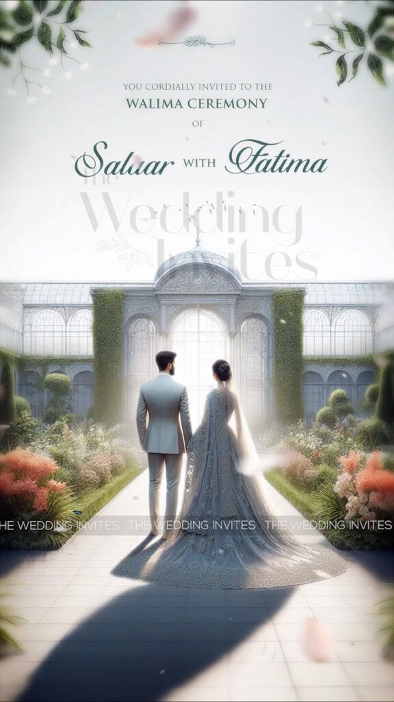 Elegant Wedding Invitation | Garden Theme | Animated Video
