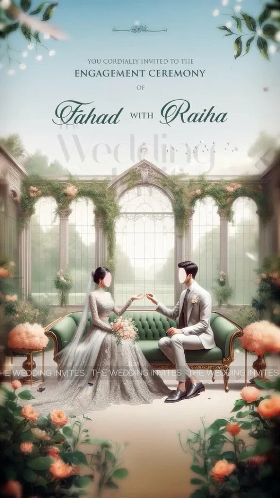Greenhouse Wedding Engagement Invitation | Animated Video