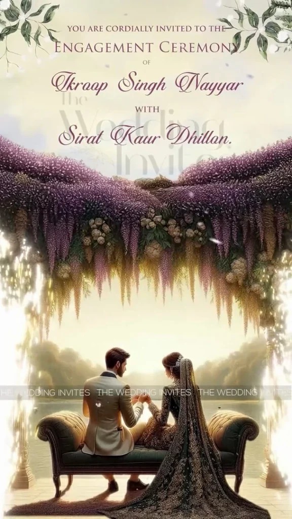 Garden Engagement Invitation | Animated Video