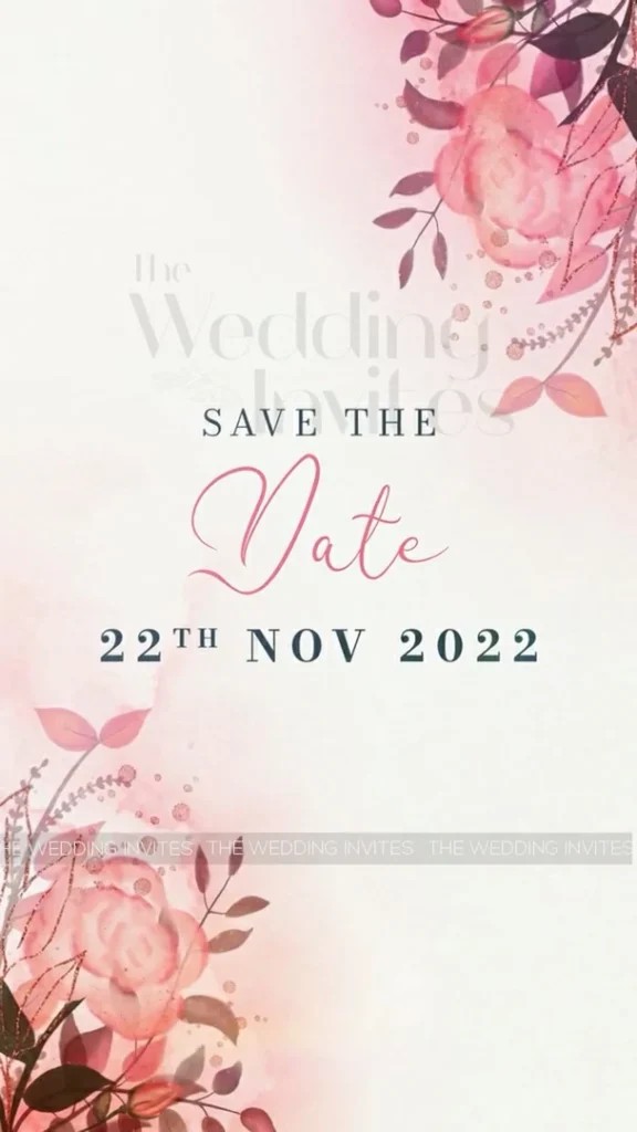 Pink Petal  Invitation | Animated Video