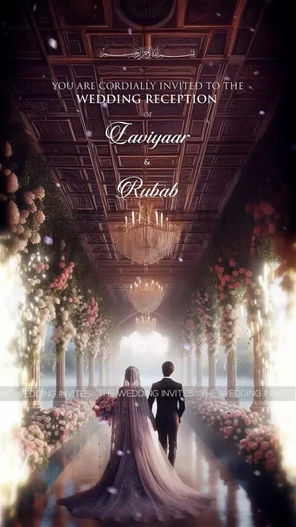 Wedding Reception Invitation | Animated Video
