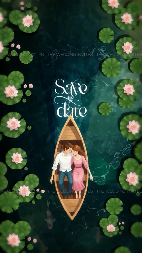 Save The date Lillies Invitation | Animated Video