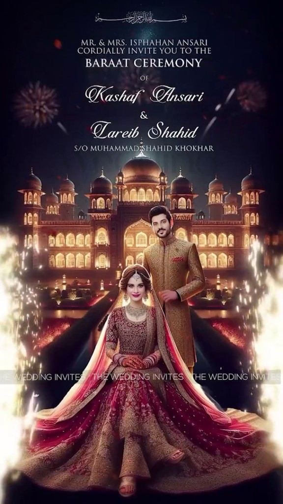 Royal Barat Invatation | Grand Mansion Theme