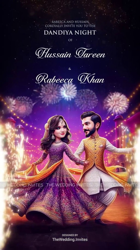 Vibrant Sangeet Night Invitation | Animated Video