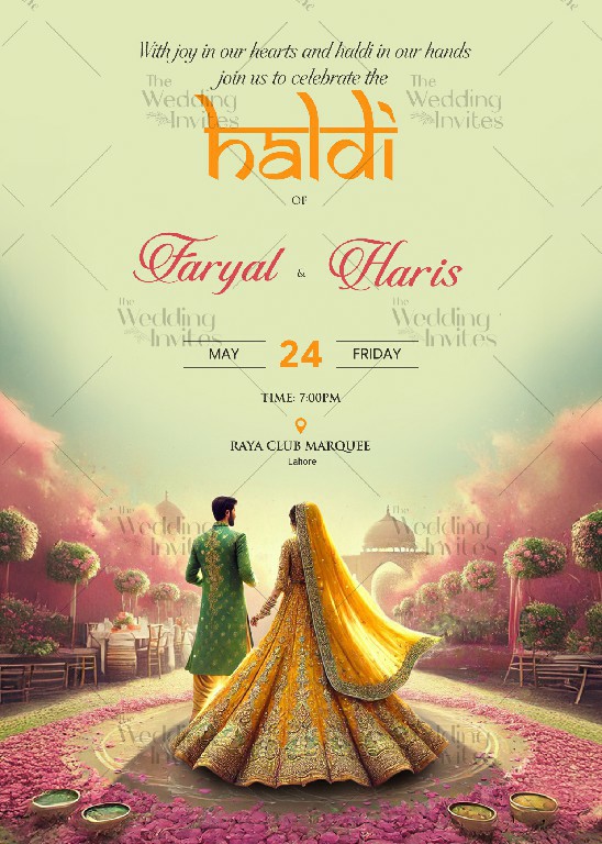 The Haldi Radiance Invitation | Static Image