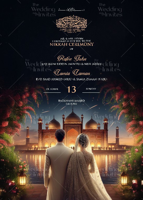 Regal Nikkah Invitation | Static Image