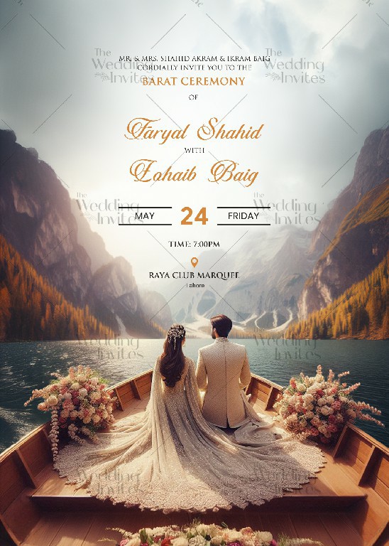 Boat Invitation | Static Image