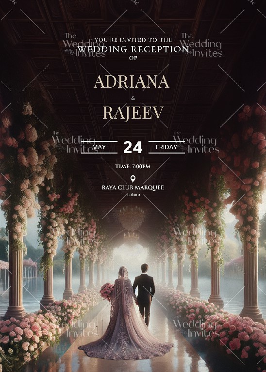 Wedding Reception Invitation | Static Image