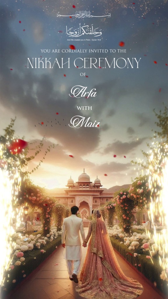 Elegant Nikkah Invitation | Animated Video
