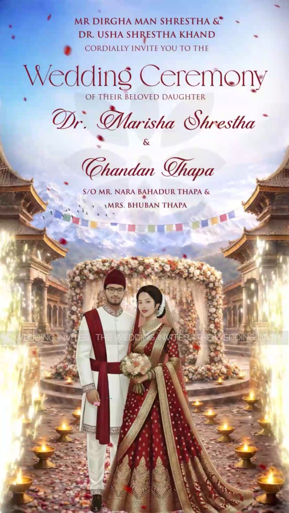 Nepal Wedding Invitation | Indian Style